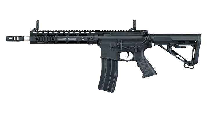 APS M4 10 Zoll M-LOK Spyder ASR-Series S-EAG Luftgewehr Vollmetall Kal. 4,5mm Stahl-BB schwarz Bild 10