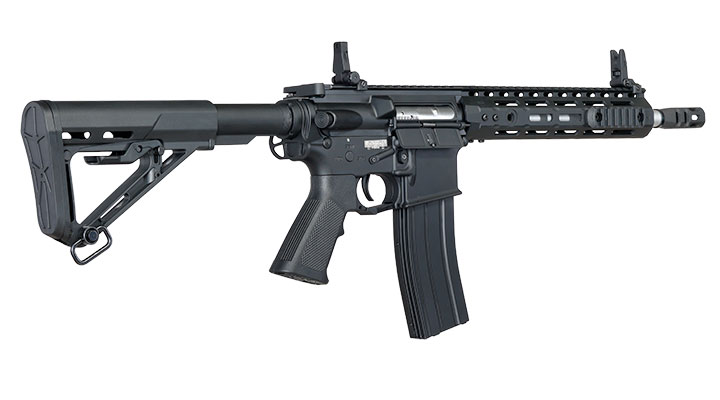 APS M4 10 Zoll M-LOK Spyder ASR-Series S-EAG Luftgewehr Vollmetall Kal. 4,5mm Stahl-BB schwarz Bild 11