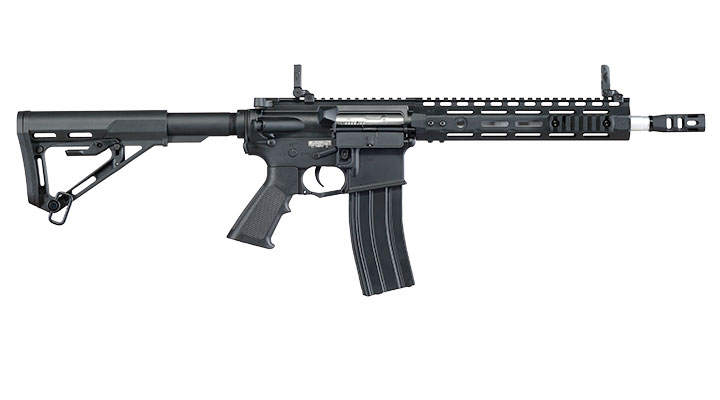 APS M4 10 Zoll M-LOK Spyder ASR-Series S-EAG Luftgewehr Vollmetall Kal. 4,5mm Stahl-BB schwarz Bild 3