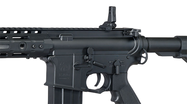 APS M4 10 Zoll M-LOK Spyder ASR-Series S-EAG Luftgewehr Vollmetall Kal. 4,5mm Stahl-BB schwarz Bild 4