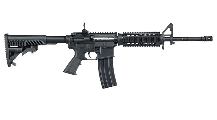 APS M4A1 RIS Carbine Kompetitor-Series S-EAG Luftgewehr Polymer Kal. 4,5mm Stahl-BB schwarz Bild 3