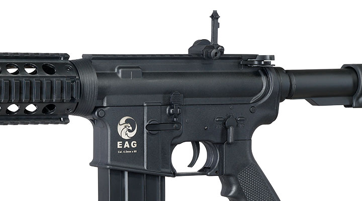 APS M4A1 RIS Carbine Kompetitor-Series S-EAG Luftgewehr Polymer Kal. 4,5mm Stahl-BB schwarz Bild 4