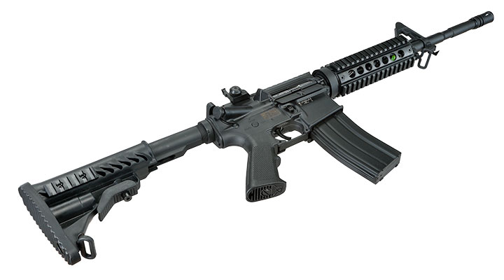 APS M4A1 RIS Carbine Kompetitor-Series S-EAG Luftgewehr Polymer Kal. 4,5mm Stahl-BB schwarz Bild 7