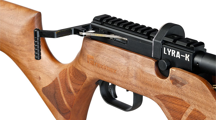 Reximex Lyra-K Pressluftgewehr PCP Kal. 4,5 mm Diabolo Walnussholz inkl. 2 x 14-Schuss Magazin & Einzelschussadapter Bild 11
