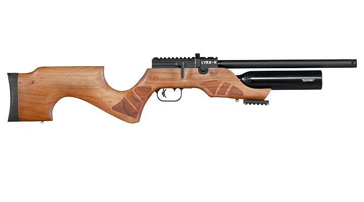 Reximex Lyra-K Pressluftgewehr PCP Kal. 4,5 mm Diabolo Walnussholz inkl. 2 x 14-Schuss Magazin & Einzelschussadapter Bild 4