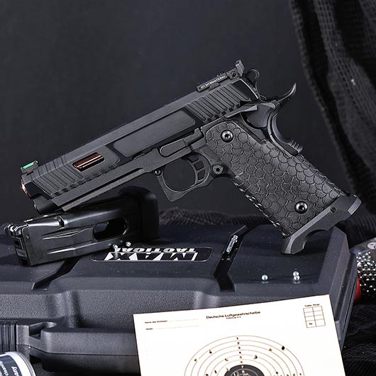 ASG / STI International Combat Master 2011 JW3 CO2 Luftpistole Kal. 4,5mm BB Blowback Metallschlitten schwarz Bild 1