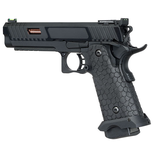 ASG / STI International Combat Master 2011 JW3 CO2 Luftpistole Kal. 4,5mm BB Blowback Metallschlitten schwarz Bild 10