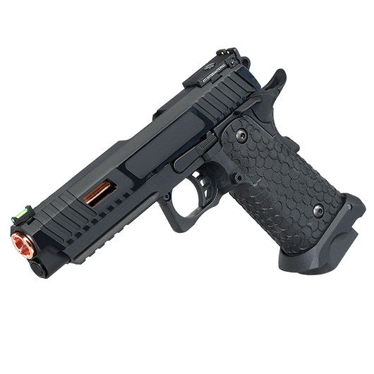 ASG / STI International Combat Master 2011 JW3 CO2 Luftpistole Kal. 4,5mm BB Blowback Metallschlitten schwarz Bild 11