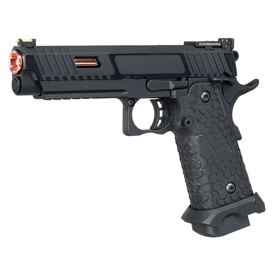 ASG / STI International Combat Master 2011 JW3 CO2 Luftpistole Kal. 4,5mm BB Blowback Metallschlitten schwarz Bild 2