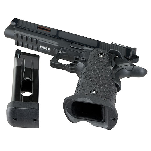 ASG / STI International Combat Master 2011 JW3 CO2 Luftpistole Kal. 4,5mm BB Blowback Metallschlitten schwarz Bild 7