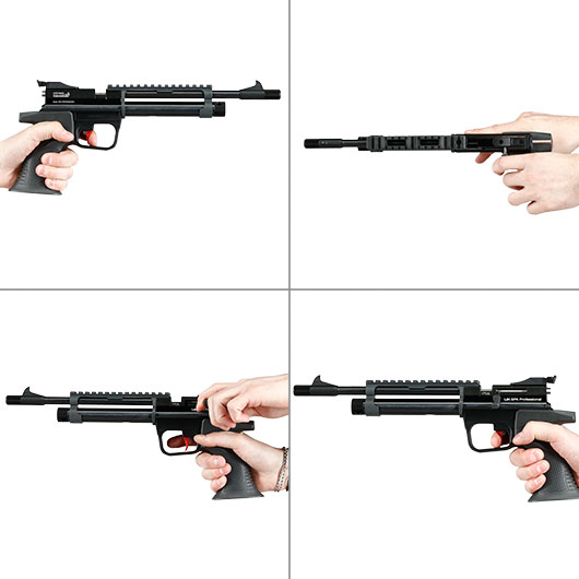 UX SPA Professional CO2 Luftpistole Kal. 4,5 mm Diabolo schwarz Bild 8
