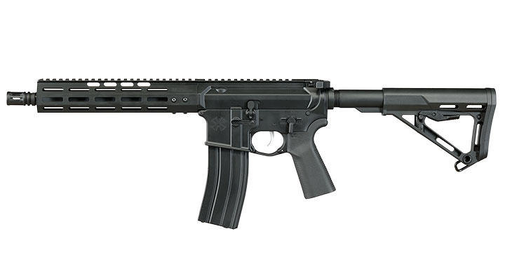 APS / EMG Noveske M4 10.5 Zoll Chainsaw S-EAG Luftgewehr Vollmetall Kal. 4,5mm Stahl-BB schwarz