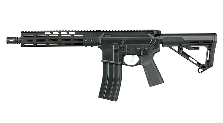 APS / EMG Noveske M4 10.5 Zoll Chainsaw S-EAG Luftgewehr Vollmetall Kal. 4,5mm Stahl-BB schwarz Bild 10