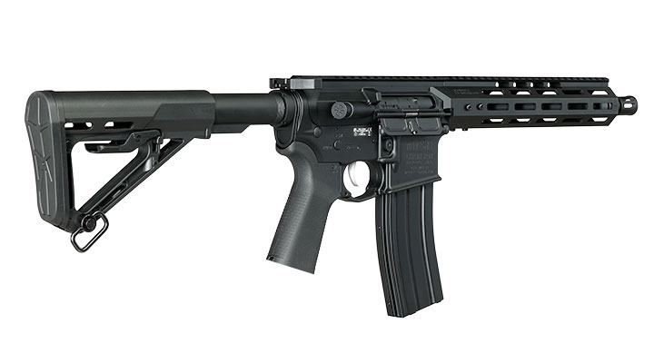 APS / EMG Noveske M4 10.5 Zoll Chainsaw S-EAG Luftgewehr Vollmetall Kal. 4,5mm Stahl-BB schwarz Bild 11