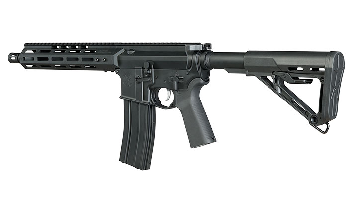 APS / EMG Noveske M4 10.5 Zoll Chainsaw S-EAG Luftgewehr Vollmetall Kal. 4,5mm Stahl-BB schwarz Bild 2