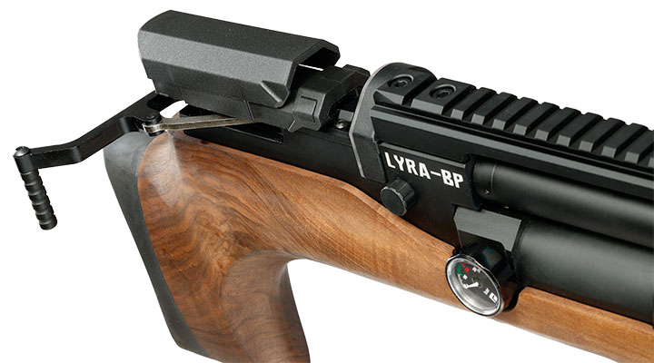 Reximex Lyra-BP Bullpup Pressluftgewehr PCP Kal. 4,5 mm Diabolo Walnussholz inkl. 2 x 14-Schuss Magazin Bild 10