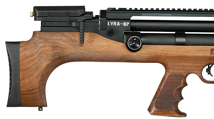 Reximex Lyra-BP Bullpup Pressluftgewehr PCP Kal. 4,5 mm Diabolo Walnussholz inkl. 2 x 14-Schuss Magazin Bild 11