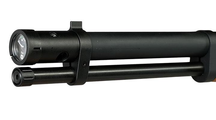 Reximex Lieva Unterhebel Pressluftgewehr PCP Kal. 4,5 mm Diabolo Nussholz inkl. 2 x 14-Schuss Magazin Bild 5