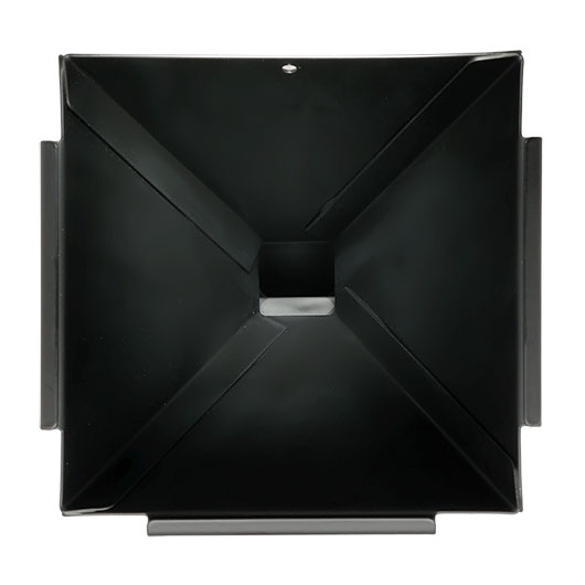 First Strike Kugelfangkasten Trichterform Stahlblech 17 x 17 cm schwarz f�r Luftpistolen und Luftgewehre Bild 3