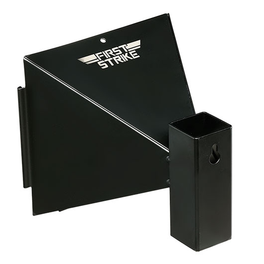 First Strike Kugelfangkasten Trichterform Stahlblech 17 x 17 cm schwarz f�r Luftpistolen und Luftgewehre Bild 6