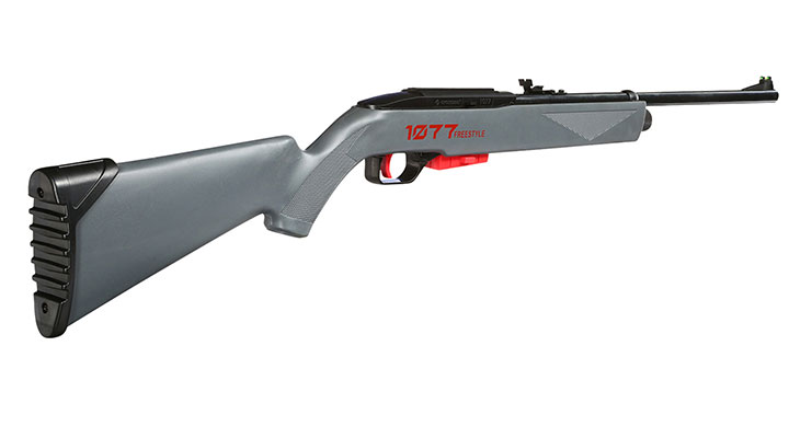 Crosman 1077 Freestyle 4,5 mm CO2 Luftgewehr Set mit Kugelfang, Zielscheiben und Diabolos Bild 4