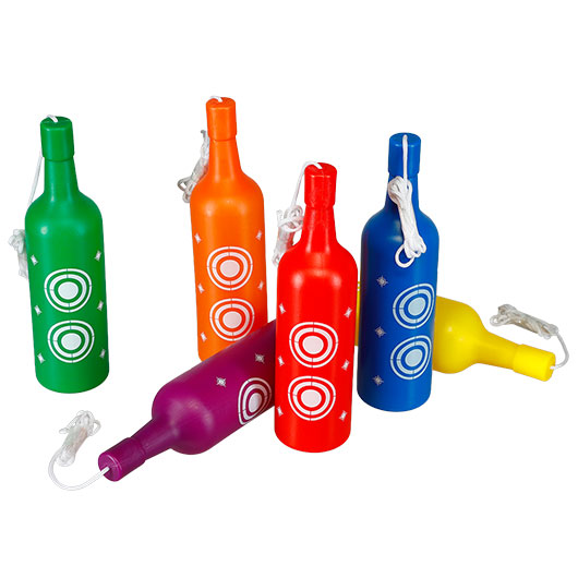 Borner Shooting Bottles farbiges Zielflaschen Set 6 St�ck - Schie�ziele f�r Luftdruck / Airsoft