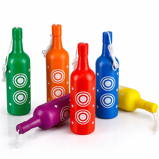 Borner Shooting Bottles farbiges Zielflaschen Set 6 St�ck - Schie�ziele f�r Luftdruck / Airsoft