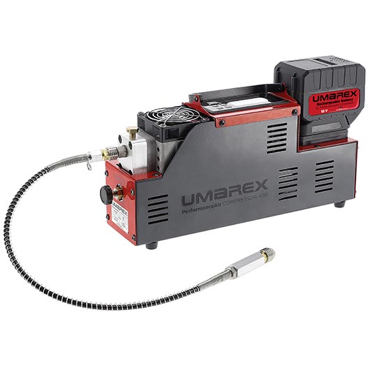 Umarex PAC 400 PerformanceAir Kompressor f�r Pressluftwaffen / Paintball / HPA Airsoft rot inkl. Akku und Ladeger�t