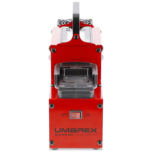 Umarex PAC 400 PerformanceAir Kompressor f�r Pressluftwaffen / Paintball / HPA Airsoft rot inkl. Akku und Ladeger�t Bild 5