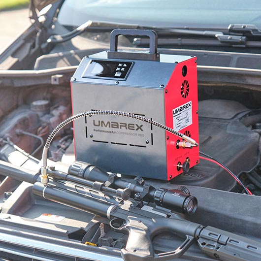 Umarex PAC 1100 PerformanceAir Kompressor f�r Pressluftwaffen / Paintball / HPA Airsoft rot 12 / 230V Bild 7