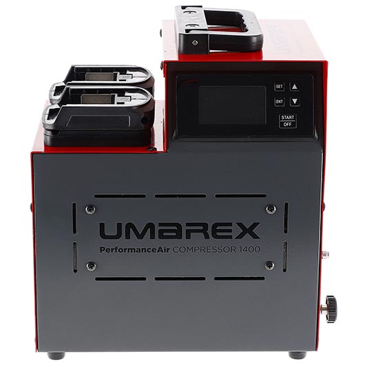 Umarex PAC 1400 PerformanceAir Kompressor f�r Pressluftwaffen / Paintball / HPA Airsoft rot inkl. 2x Akku und Ladeger�t Bild 4