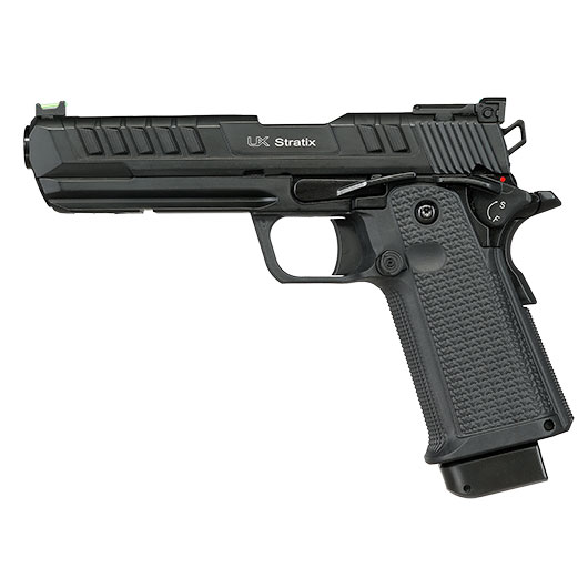 UX Stratix CO2 Luftpistole Kal. 4,5mm BB Vollmetall Blowback schwarz