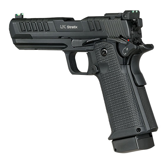 UX Stratix CO2 Luftpistole Kal. 4,5mm BB Vollmetall Blowback schwarz Bild 10