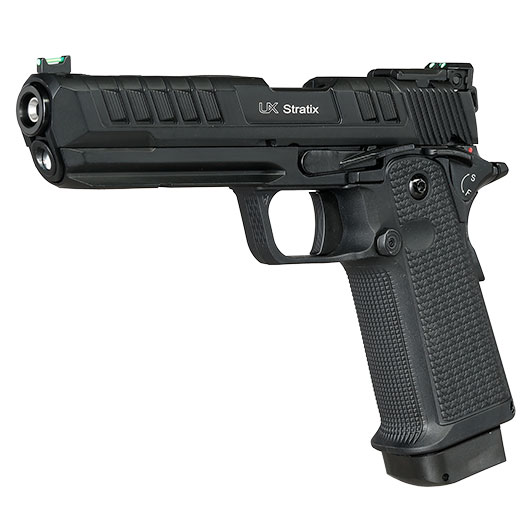 UX Stratix CO2 Luftpistole Kal. 4,5mm BB Vollmetall Blowback schwarz Bild 2