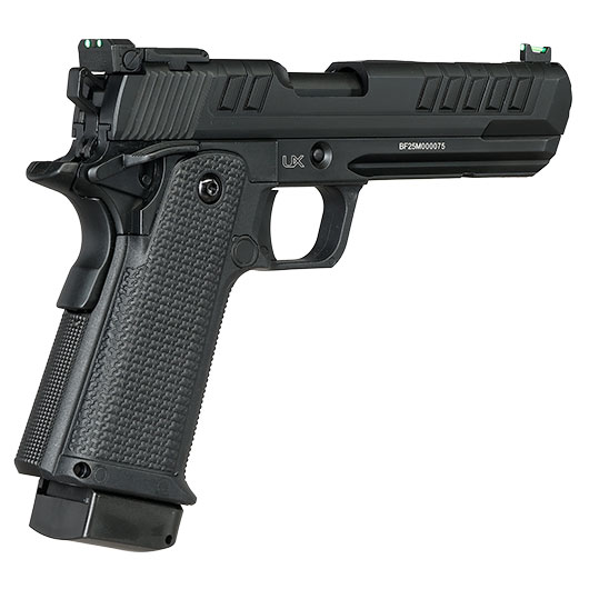 UX Stratix CO2 Luftpistole Kal. 4,5mm BB Vollmetall Blowback schwarz Bild 6