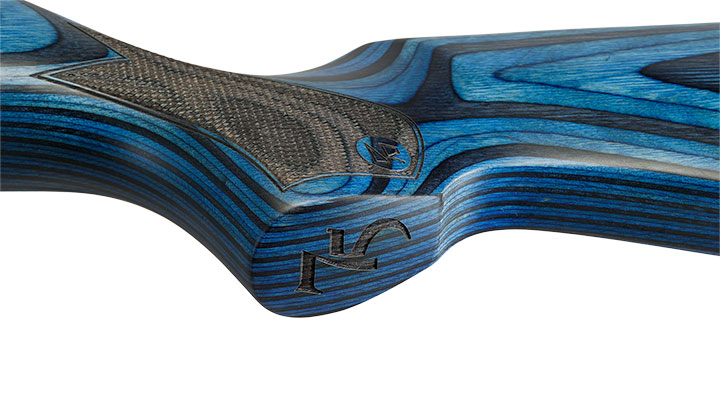 Weihrauch HW 50 S Knicklauf Luftgewehr Kal. 4,5 mm Diabolo Schichtholzschaft grau-blau - limitierte 75 Jahre Sonderedition Bild 8