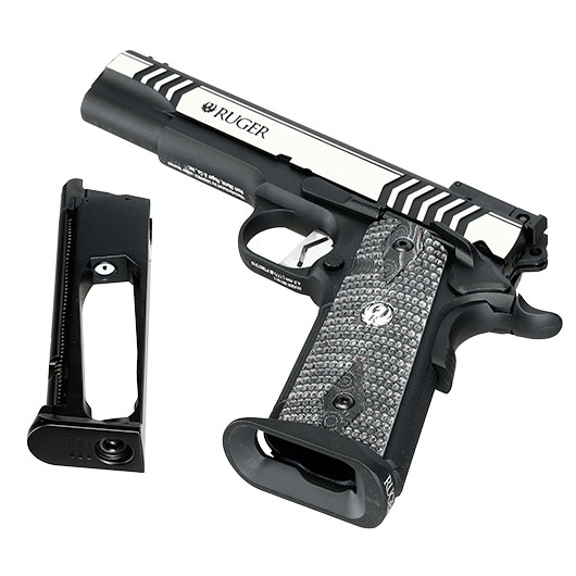 Ruger SR1911 Competition CO2 Luftpistole Kal. 4,5mm BB Vollmetall Blowback Two-Tone Finish Bild 7