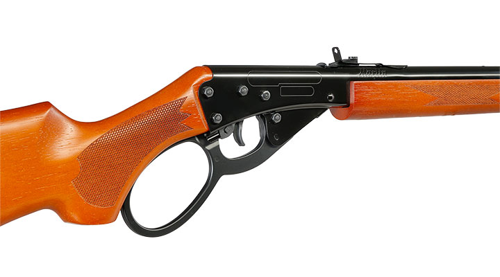 Marlin Lever Action Unterhebelspanner Luftgewehr Kal. 4,5 mm BB schwarz / braun - Echtholz-Version Bild 10