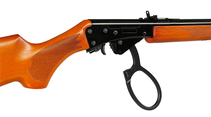 Marlin Lever Action Unterhebelspanner Luftgewehr Kal. 4,5 mm BB schwarz / braun - Echtholz-Version Bild 11