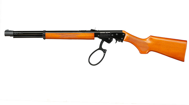 Marlin Lever Action Unterhebelspanner Luftgewehr Kal. 4,5 mm BB schwarz / braun - Echtholz-Version Bild 4