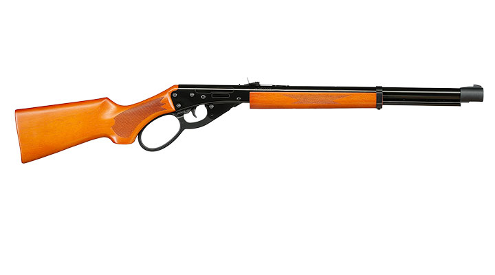 Marlin Lever Action Unterhebelspanner Luftgewehr Set Kal. 4,5 mm BB Echtholzschaft 1500&nbsp;Stahlkugeln und 6 Shooting Bottles Bild 3