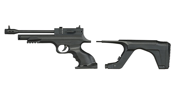 Reximex Morpho mit Wechselschaft CO2 Luftpistole Kal. 4,5 mm Diabolo Non-BlowBack schwarz Bild 1