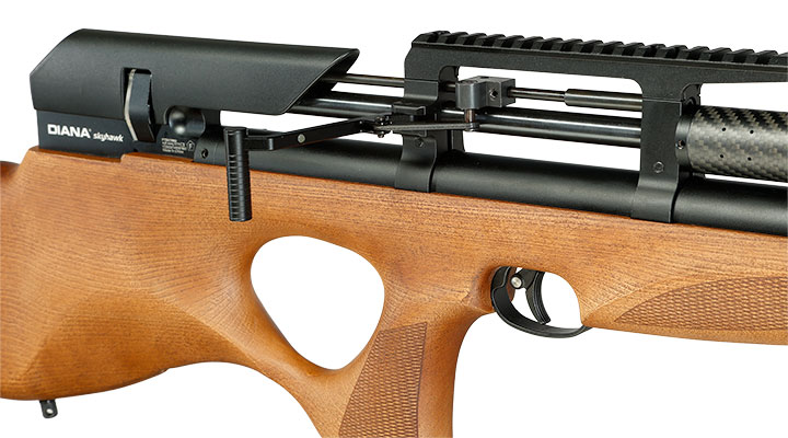 Diana Skyhawk Gen. 2 Pressluftgewehr PCP Kal. 4,5 mm Diabolo Holzschaft inkl. 2 x 11-Schuss Magazin Bild 9