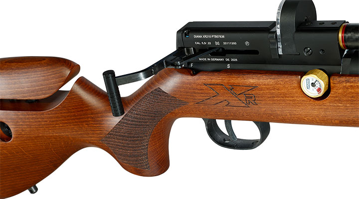 Diana XR210 Premium Pressluftgewehr PCP Kal. 5,5 mm Diabolo Holzschaft inkl. 12-Schuss Magazin Bild 9