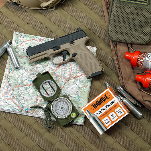 Cybergun FN Herstal FN 509 CO2 Luftpistole Kal. 4,5mm BB mit Metallschlitten Blowback Dual Tone Bild 1