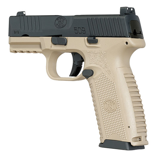 Cybergun FN Herstal FN 509 CO2 Luftpistole Kal. 4,5mm BB mit Metallschlitten Blowback Dual Tone Bild 10