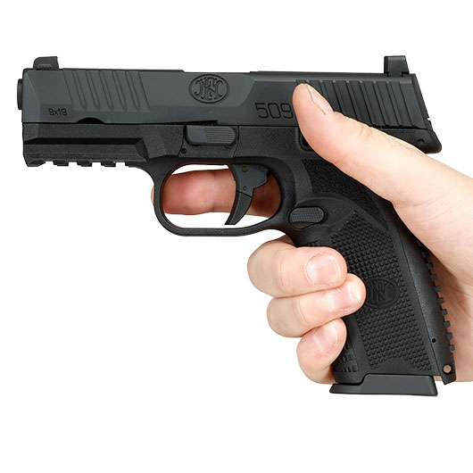 Cybergun FN Herstal FN 509 CO2 Luftpistole Kal. 4,5mm BB mit Metallschlitten Blowback schwarz Bild 3