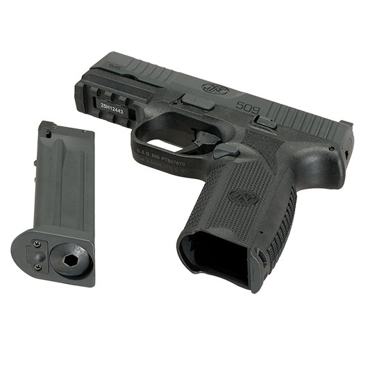 Cybergun FN Herstal FN 509 CO2 Luftpistole Kal. 4,5mm BB mit Metallschlitten Blowback schwarz Bild 7