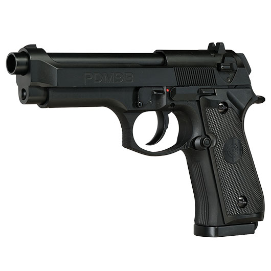 Crosman PDM9B CO2 Luftpistole Kal. 4,5mm BB / Diabolo mit Metallschlitten Blowback schwarz Bild 2
