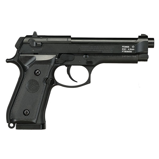 Crosman PDM9B CO2 Luftpistole Kal. 4,5mm BB / Diabolo mit Metallschlitten Blowback schwarz Bild 5